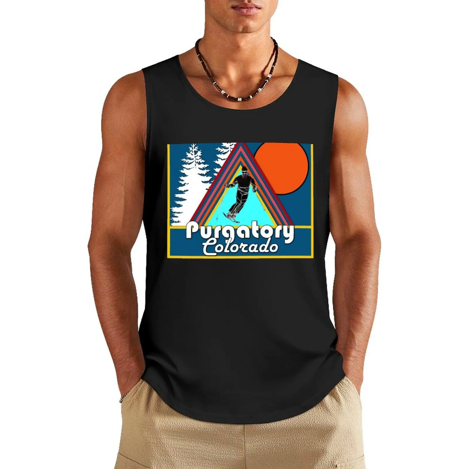 Чистильная Колорадо отпуск путешествия катание на лыжах горы майка милые топы