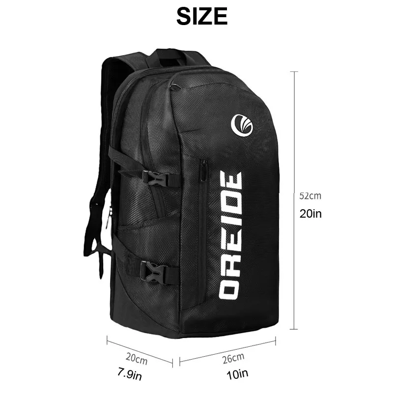 Portable OREIDE Badminton Bag Men Black Polyester Tennis Backpack Cycling Fitness Travel Sports Backpack Squash Padel Tennis Bag