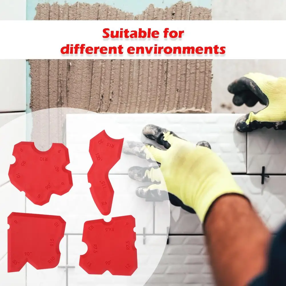 

DURATEC 4pcs Spatula Scraper Lightweight and Delicate Better Apply Glue Window Caulking Finishing Sealant Grout Remover Kit