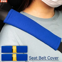 universal blue car seat shoulder strap pad cushion cover car belt protector interior seatbelt cover adults kids car accessories