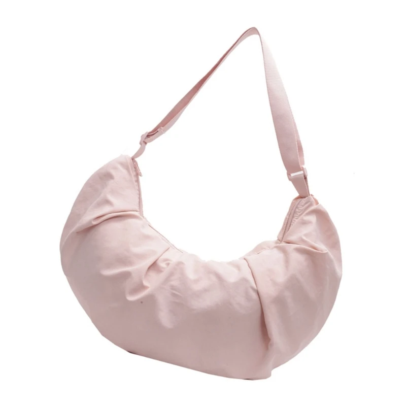 E74B Шикарная нейлоновая сумка на плечо в форме полумесяца. Универсальные сумки