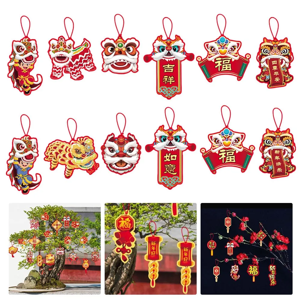 

12PCS 2022 New Year Decoration Indoor Outdoor Bonsai Pendant Spring Festival Decoration Home Decoration New Year Ornaments Gift
