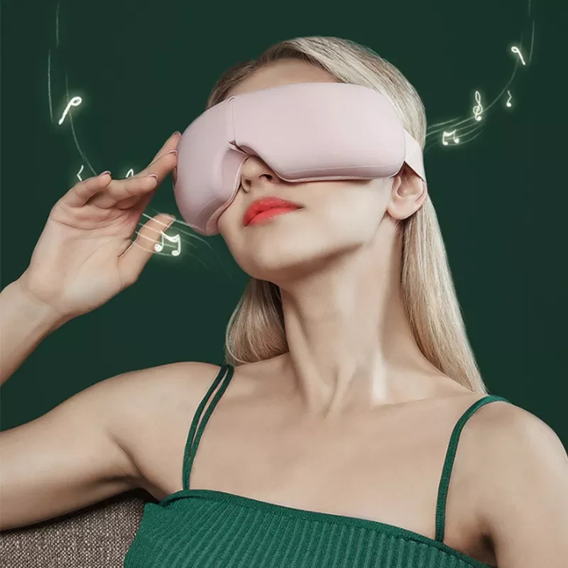 

Electric Eye Massager for Tired Eyes Air Compression Heated Goggles Vibrate Massage Eyes With Bluetooth Function Massager