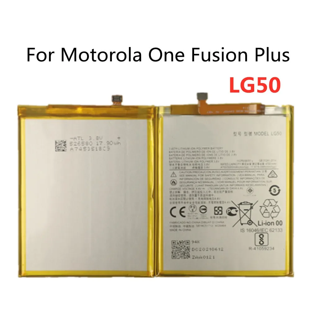 Новый аккумулятор LG50 емкостью 5000 мАч для Motorola MOTO One Fusion Plus/One + высококачественный
