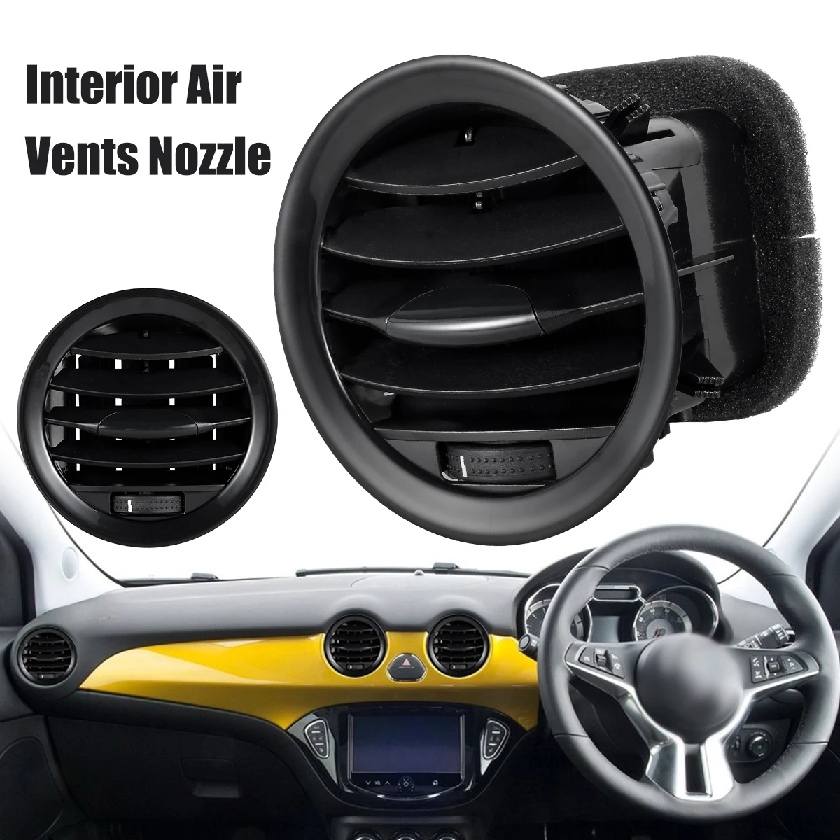 

Car Interior Air Vent Panel Grille Cover Ventilation Grille Air Vent Nozzle Grille Air Conditioning Vent Outlet Accessories