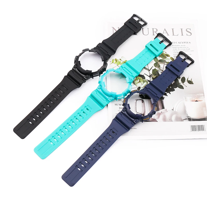 Resin strap case Suitable for Casio g-shock AQ-S810W AQ-S810 Men's and women's watch strap watch accessories
