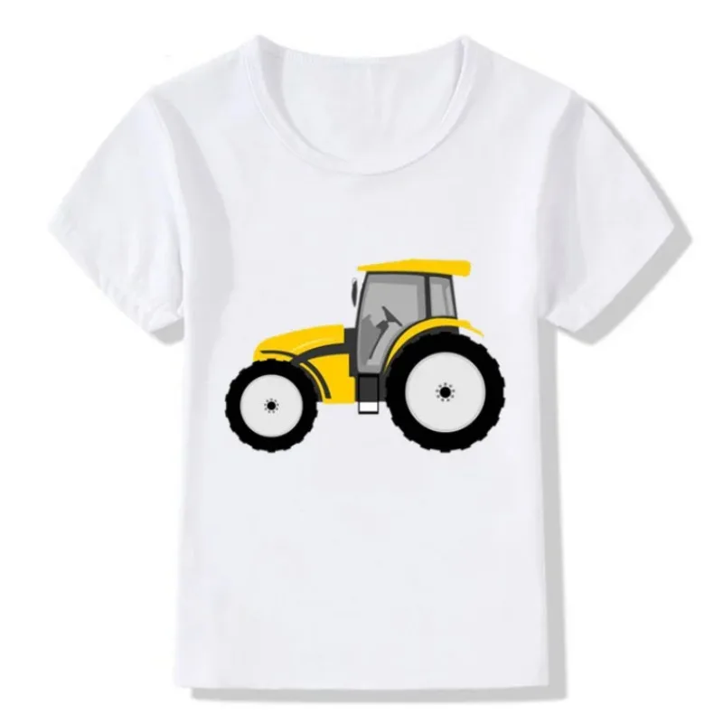 Детские забавные футболки с милым вождением коровы летние короткими рукавами