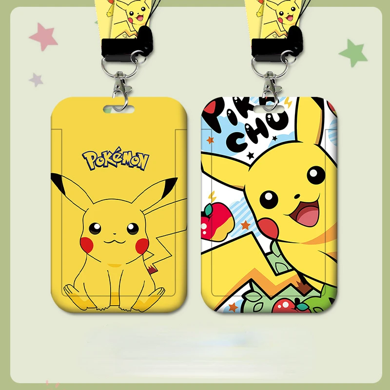 

Pokemon Anime Surrounding Student Meal Card Set Bus Subway Decorative Shell Work Permit Access Pikachu Anti-lost