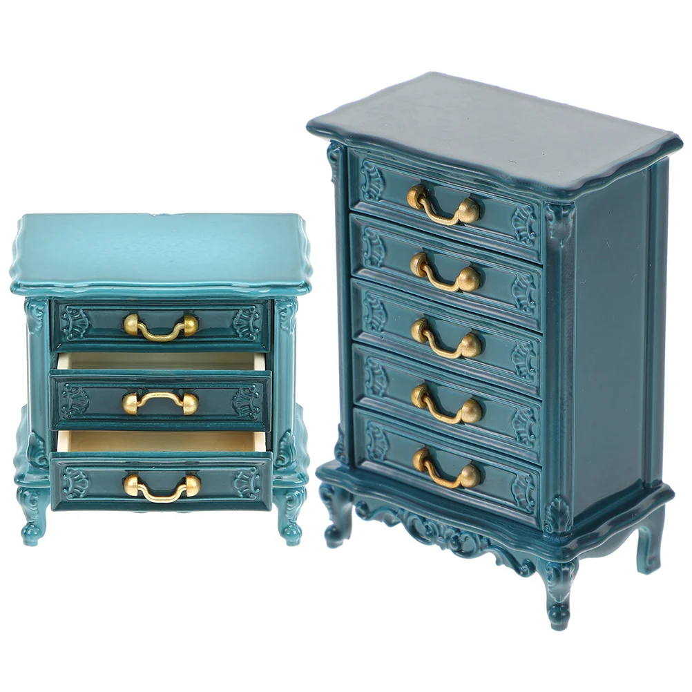 

Mini Drawers Desktop Miniature Toy Decorative Tiny Cabinet Delicate Furniture Lovely House