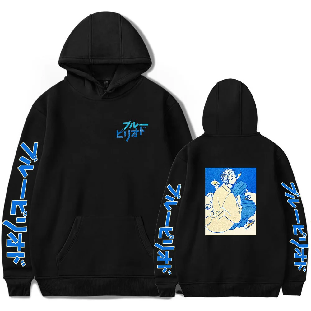 

2022 New Style Anime Blue Period Printed Men Hoodies Fashion Streetwear Harajuku Unisex Pullover Sweatshirt Harajuku Clothing