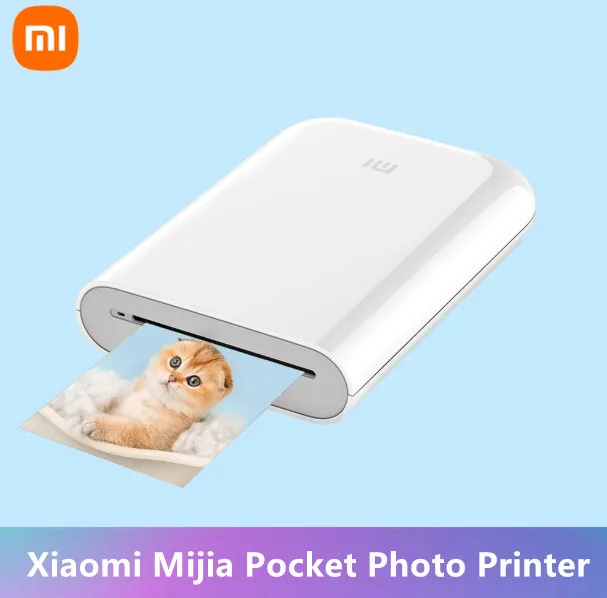 

Портативный мини-принтер Xiaomi Mijia ZINK, карманная фотопечать, цветная печать, AR-видео, Bluetooth 5, печать «сделай сам», Share Photo Printer