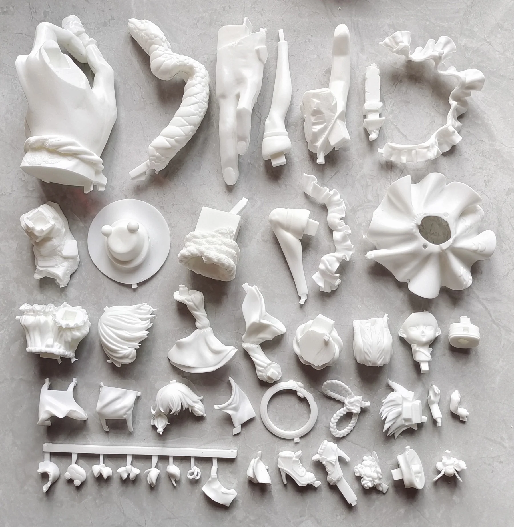 Фото 27 см аниме Moriya Suwako Project Kit kawaii смола GK DIY белая сборка GK модель статуя игрушки кукла коллекция подарки №2