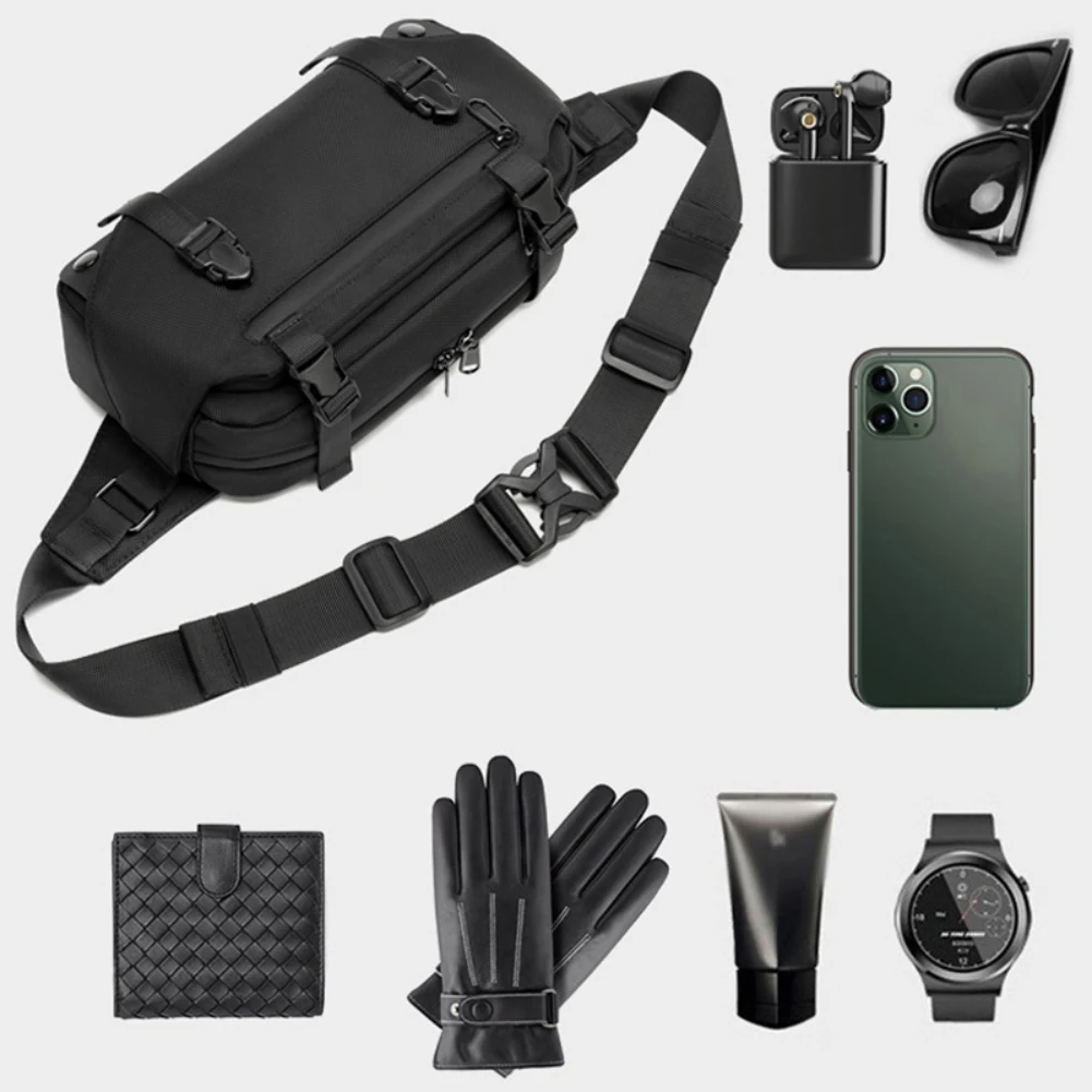 Men Waist Bag Waterproof Handbag Chest Bag Multifunctional Large Capacity Casual Fanny Pack Male sports cycling Fanny Pack