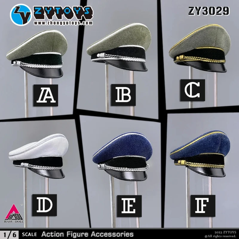 ZYTOYS масштаб 1/6 ZY3029 немецкая большая широкая шляпа офисная кепка модель подходит