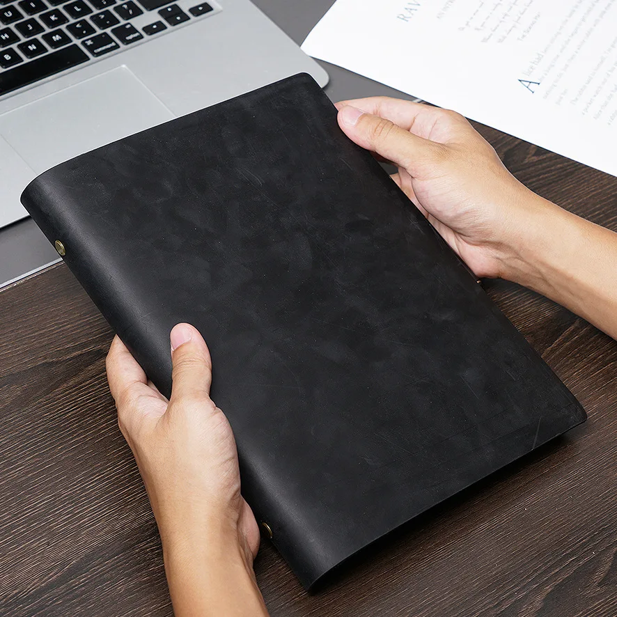 B5 Блокнот из воловьей кожи с отрывными листами в стиле ретро верхний слой ручной