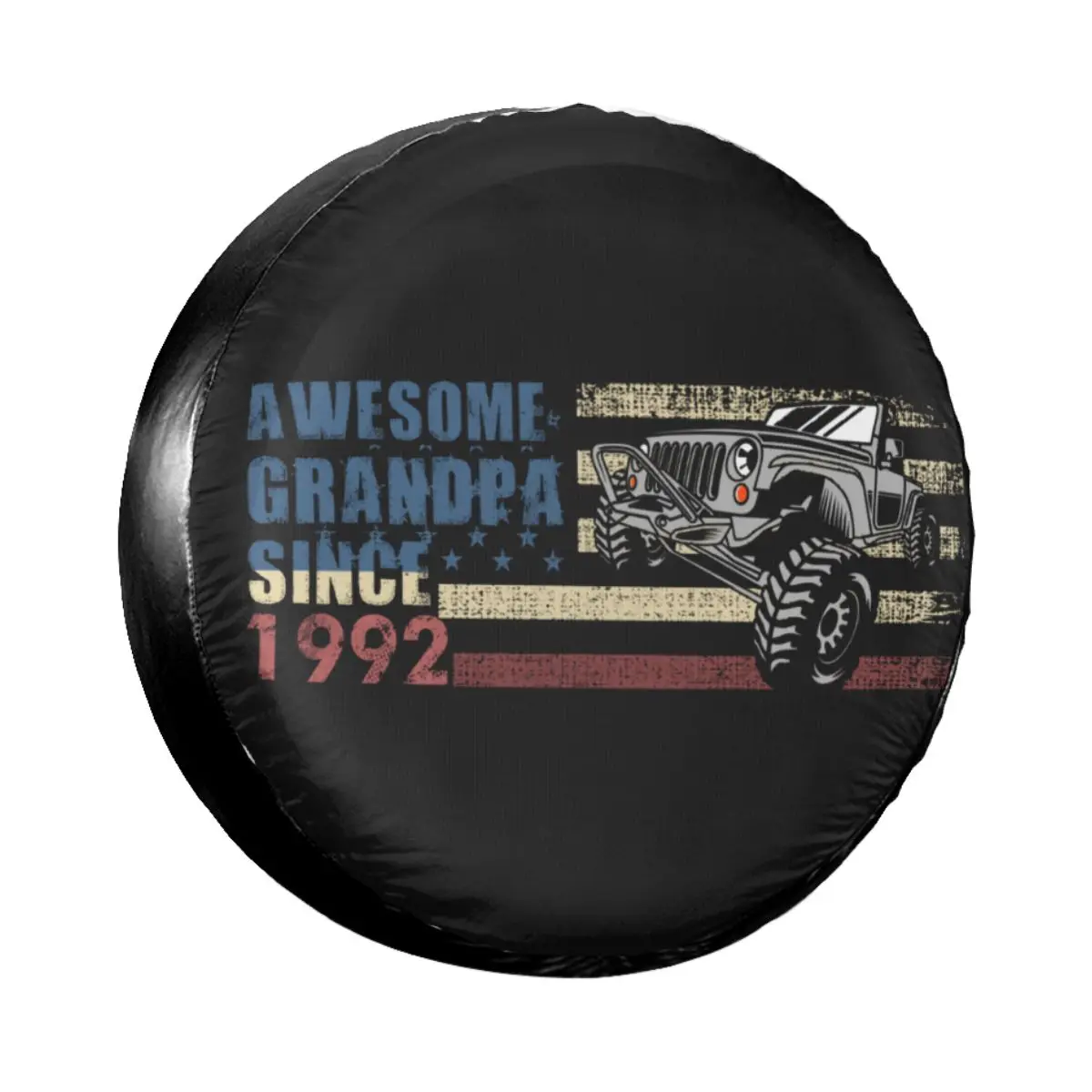 

Mom 1992 Spare Tire Cover for Jeep Pajero Custom 29th Birthday Anniversary Dust-Proof Car Wheel Covers 14" 15" 16" 17" Inch