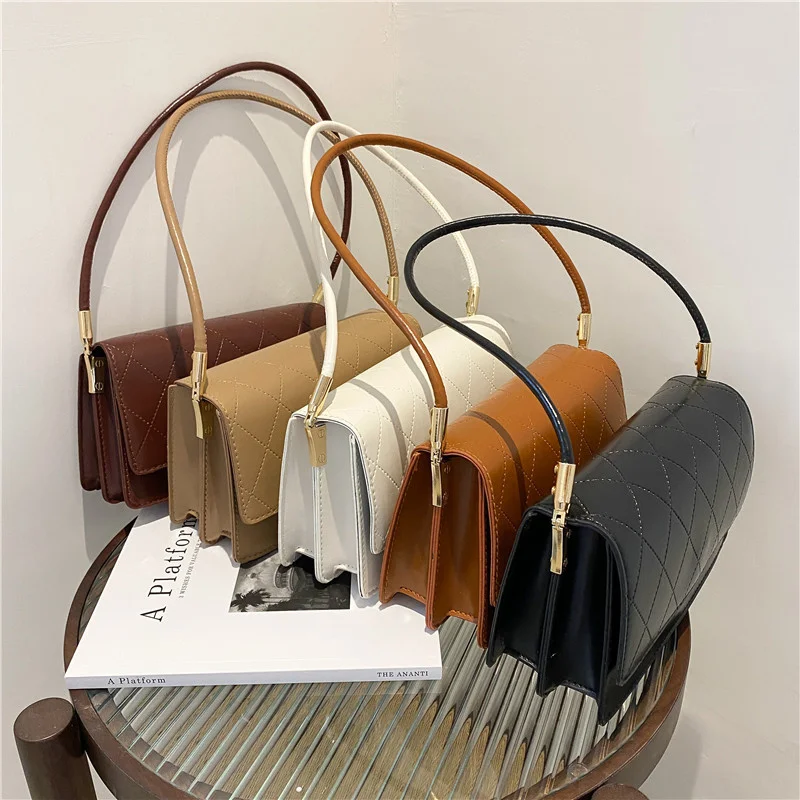 

New Lingge Chain Small Bag Womne's Versatile Holiday Party One Shoulder Small Square Bag Shoulder Bags