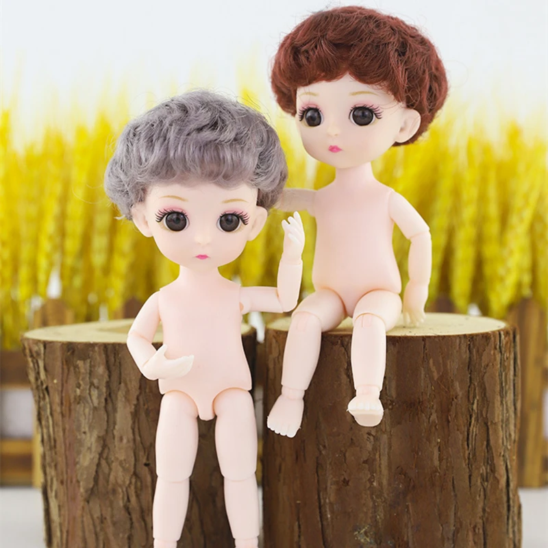 

Шарнирная Обнаженная Кукла 16 см, тело кукла, 13 подвижных шарнирных кукол, милая маленькая кукла с грибовидной головкой для девочек, ToysFashion Gift