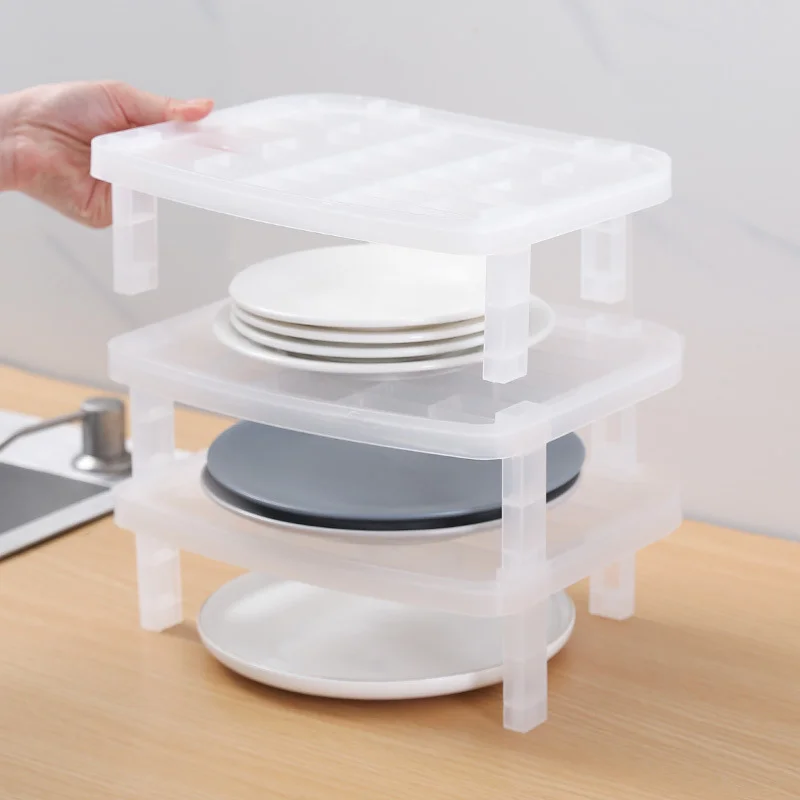 

Stackable Dish Racks for Kitchen Supplies Racks Cabinets for Dish Racks Plastic Drain Dishes Storage Racks Dish Drainer