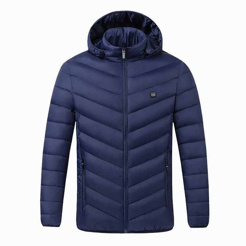 

Fashion Men Jacket Intelligent Fever USB Winter Outdoor Electric Heating Warm Sprots Thermal Coat Clothing Heatable Cotton