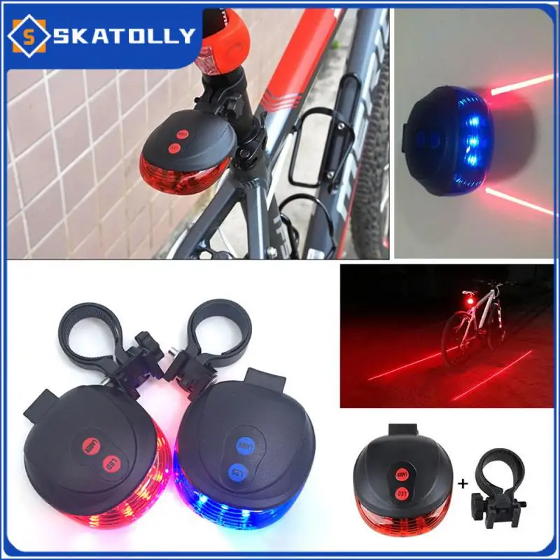

Bicycle Tail Light 2 Laser+5 LED Flashing Smart Taillight Rear Warning Waterproof Riding MTB Rear Light Bike Accessories
