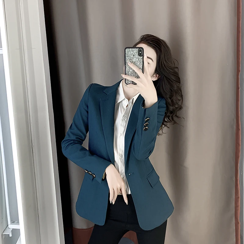 

Thin high-end small wide-shouldered short-sleeved suit jacket casual suit women's summer top short jacket