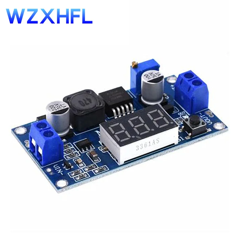 DC-источник питания XL6009 регулятор напряжения 4 5-32V a 5-52V с вольтметром светодиодный