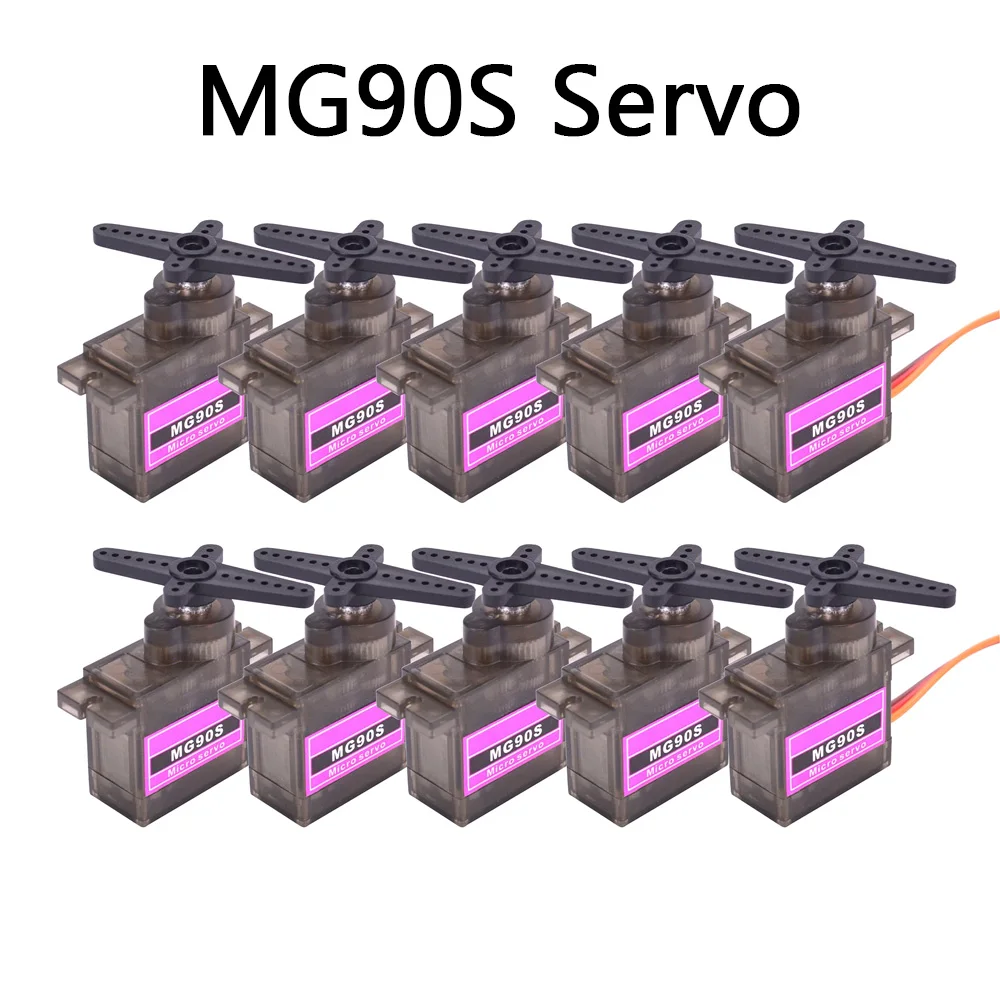 

10/15/20/50 Pcs MG90S All metal gear 9g Servo SG90 Upgraded version For Rc Helicopter Plane Boat Car MG90 9G Trex 450 RC Robot