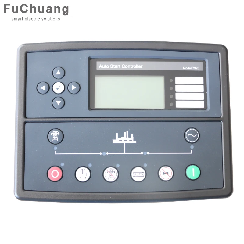 Контроллер автоматического поколения DSE7320, панель DSE 7320 ATS, Электрический автоматический пульт дистанционного управления, ЖК-дисплей, Дизельная генераторная установка