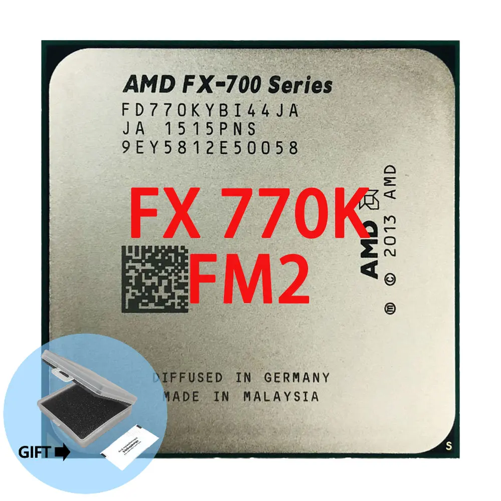 

AMD FX-серия FX-770K FX 770 K FX 770 K 3,5 ГГц четырехъядерный процессор 65 Вт FD770KYBI44JA разъем FM2 +