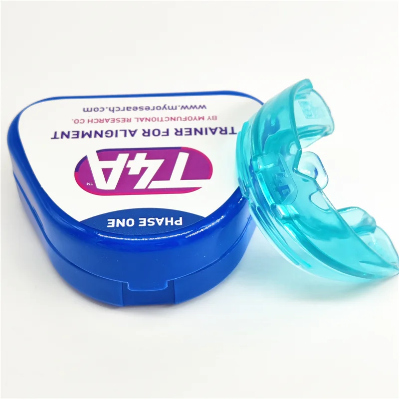 

Dental Myobrace Teeth-Trainer T4A Blue and Red Brace MRC T4A Retainer Aligment Orthodontic Ages 12-15