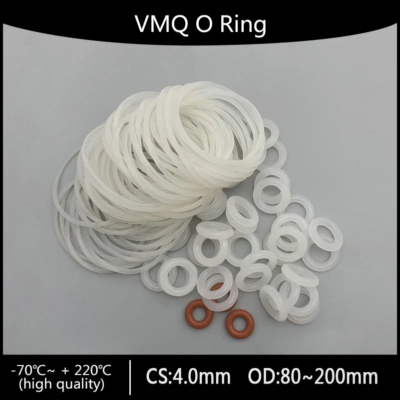 Уплотнительное кольцо VMQ 10 шт. уплотнительная прокладка толщина CS 4 мм внешний