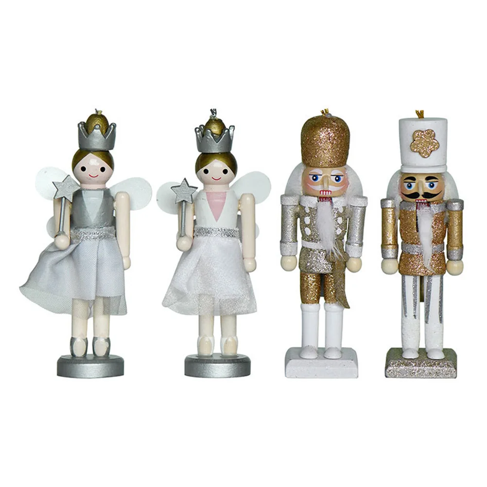 

Nutcracker Wooden Christmas Wood Soldier Nutcrackers Accents Décor Home Decoration Figures Crafttree Ornament Puppet