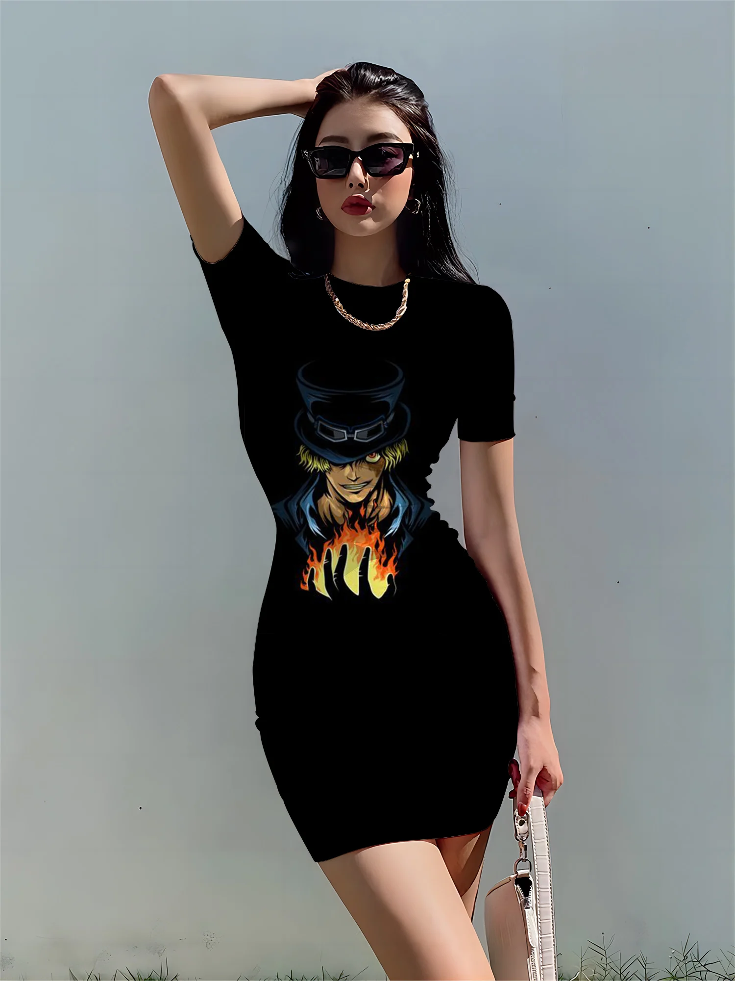 Сексуальное платье Y2k Zevity модные платья с героями мультфильмов новинка женское