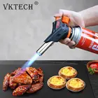 Регулируемая сварочная фонарь, насадка для огнемет, Электронная Газовая часть для огня, уличный инструмент для кемпинга, барбекю, походов, кухни, готовки