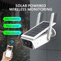 1080p wifi outdoor ptz camera ai human detect two way voice solar energy low power ip security camera waterproof