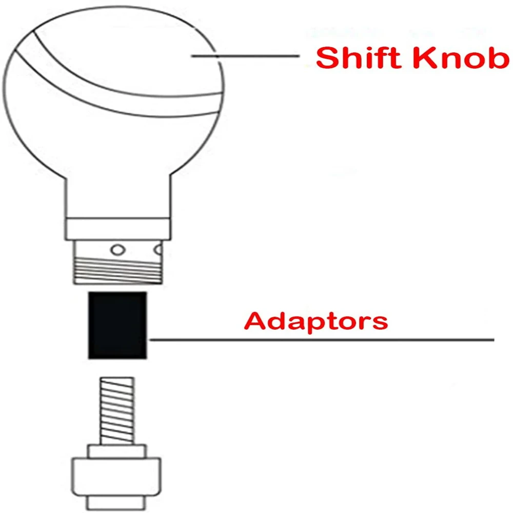 Threaded 7 Ball Manual Gear shift Lever Shifter Knob Billiard Pool Replacement Shift for Car SUV Bus Truck |