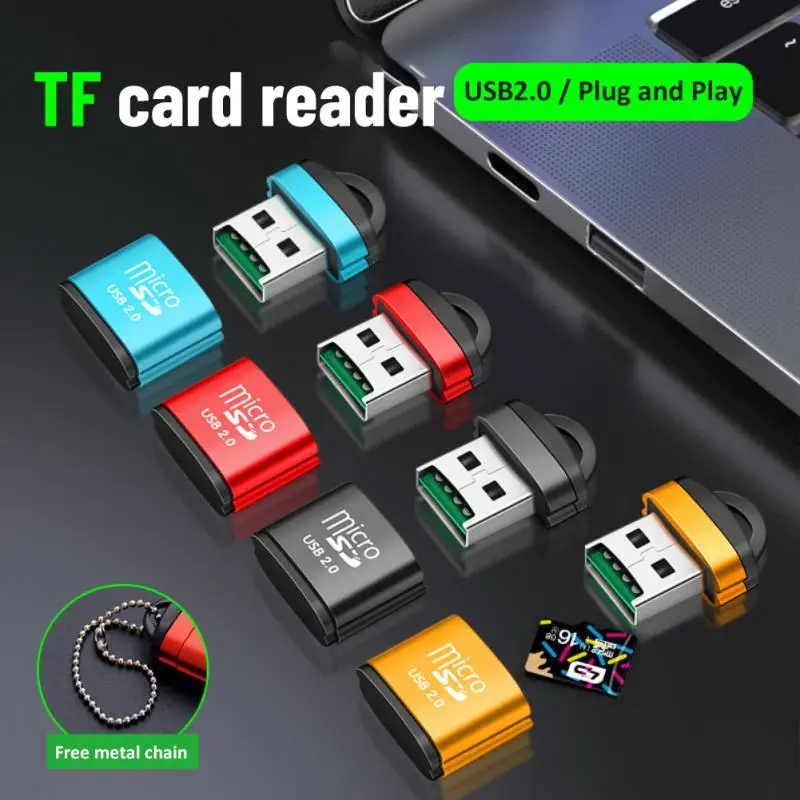 USB Micro SD/TF Card Reader USB 2.0 Mini Mobile Phone Memory Card Reader High Speed USB Adapter For Computer Laptop Accessories