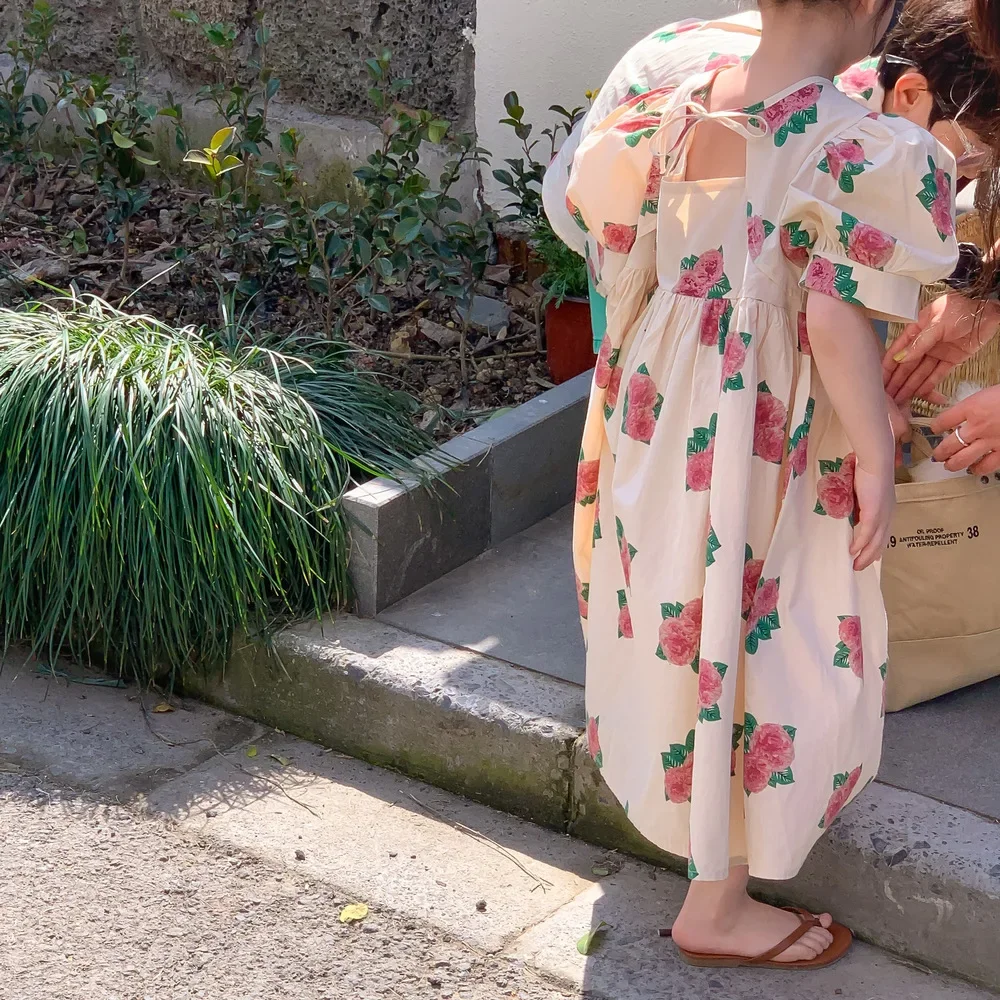 Костюм принцессы летний из рубашки с принтом пионов и шортов