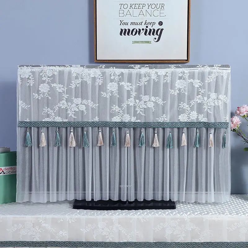 

New Modle TV Dust Cover Ultra-thin LCD TV Screen Cover Cloth Type Hanging TV Cover for 32-75 inches