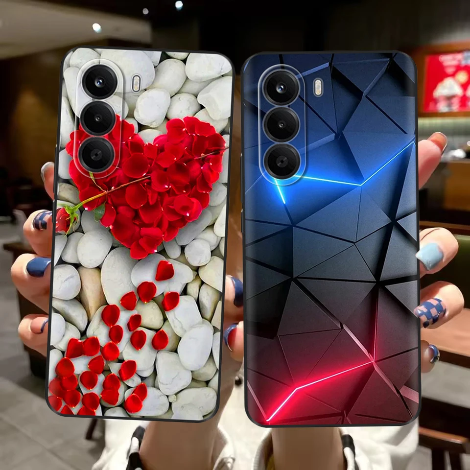 Чехол для телефона Oneplus Nord CE6 Lite, мягкий TPU, модный чехол с цветочным и мультяшным принтом для Oneplus Nord CE 6 Lite, защитный корпус. (art.: 3920dcf3ead4f) - 3920dcf3ead4f