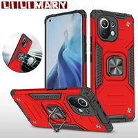shockproof armor phone case for xiaomi 10t 10 ultra 11 11i 11t pro car holder with ring protection cover for xiaomi 12 pro 12x