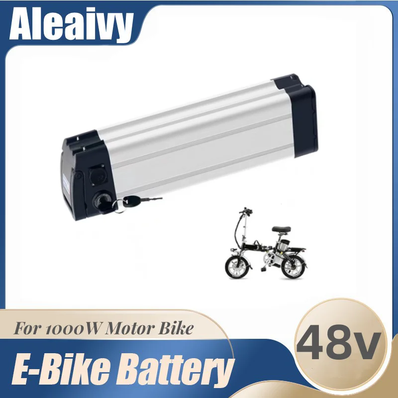 

48V Haiba 48V 20Ah 15Ah 13Ah 18650 e-Bike Battery Silver fish case 1000W Motor Bike Haiba conversion kit 54.6v Electric Bicycle