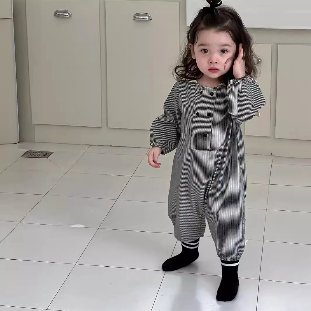Новинка Осень 2024 комбинезон для девочек детская одежда в Корейском стиле детские