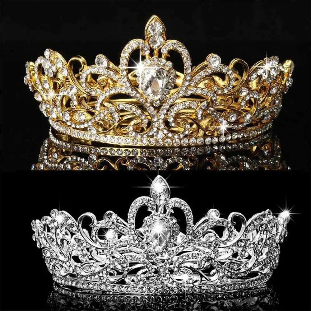 

Women Girls Rhinestone Tiara Birthday Rhinestones Crystal Princess Crown Handmade Tiaras for Girls Crown Headbands