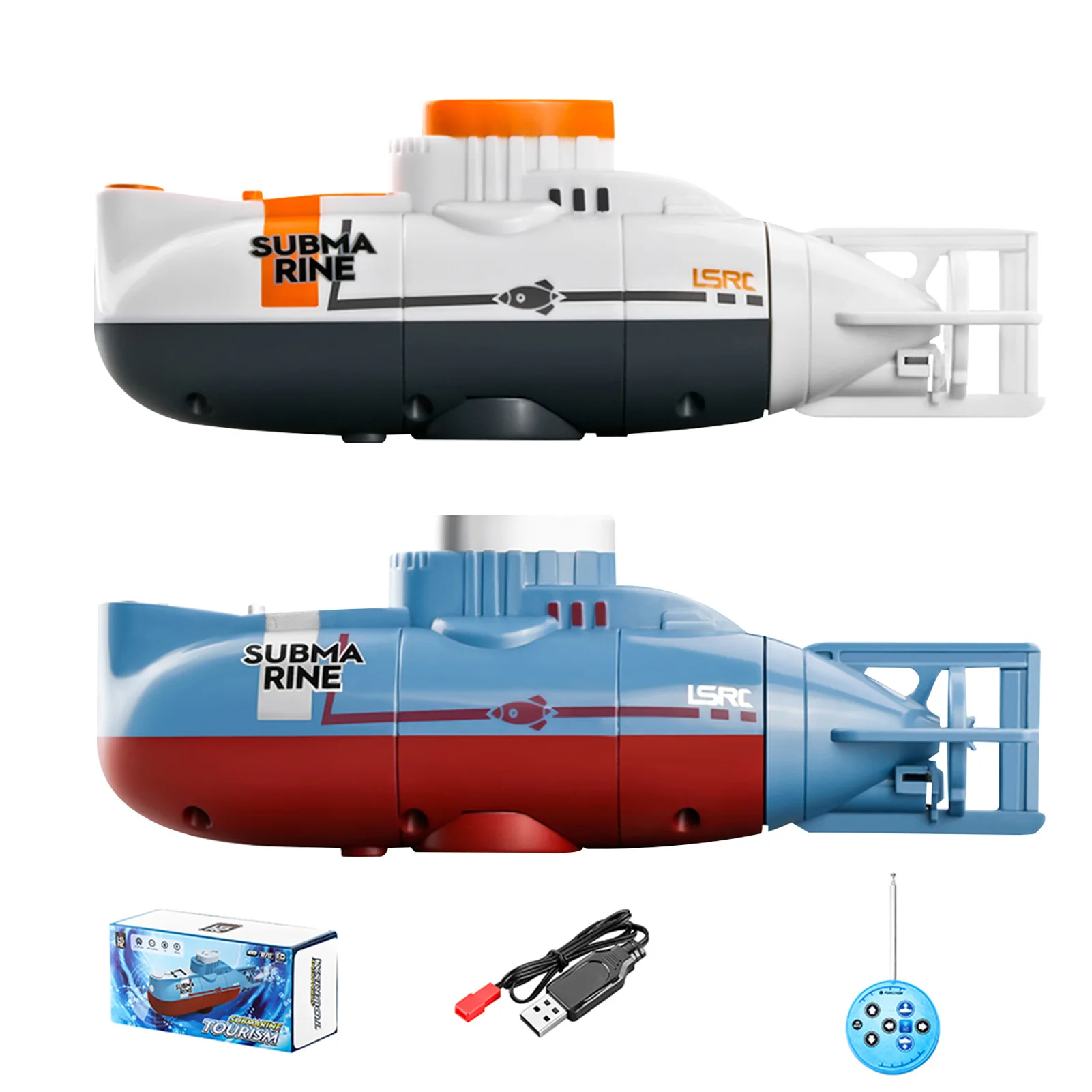 Mini Submarino Remote Velocidad Radio Control Remoto Electrico RC Submarino Carrere Barco Juguete Para Ninos images - 6