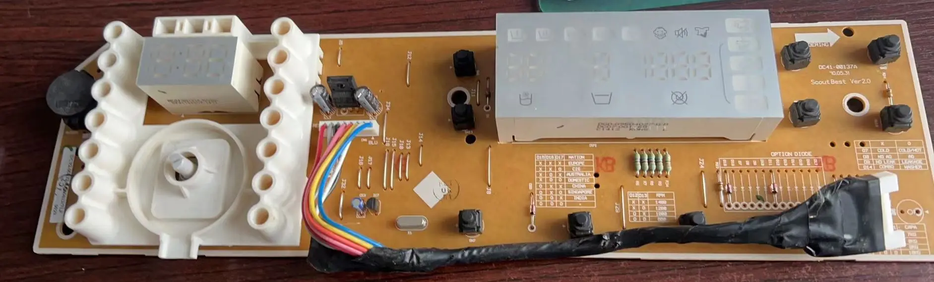 Основная плата стиральной машины DC92-00532B WD0804W8N дисплея DC41-00137A DC92-00531C