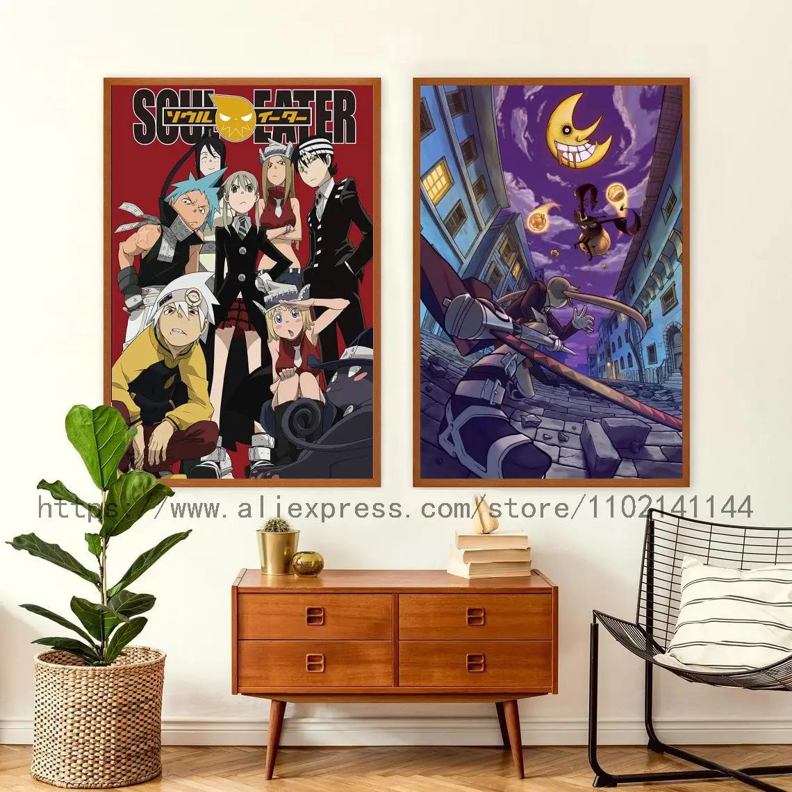 

Anime Soul Eater Decoration Art Poster Wall Art Personalized Gift Modern Family bedroom Decor Canvas Posters