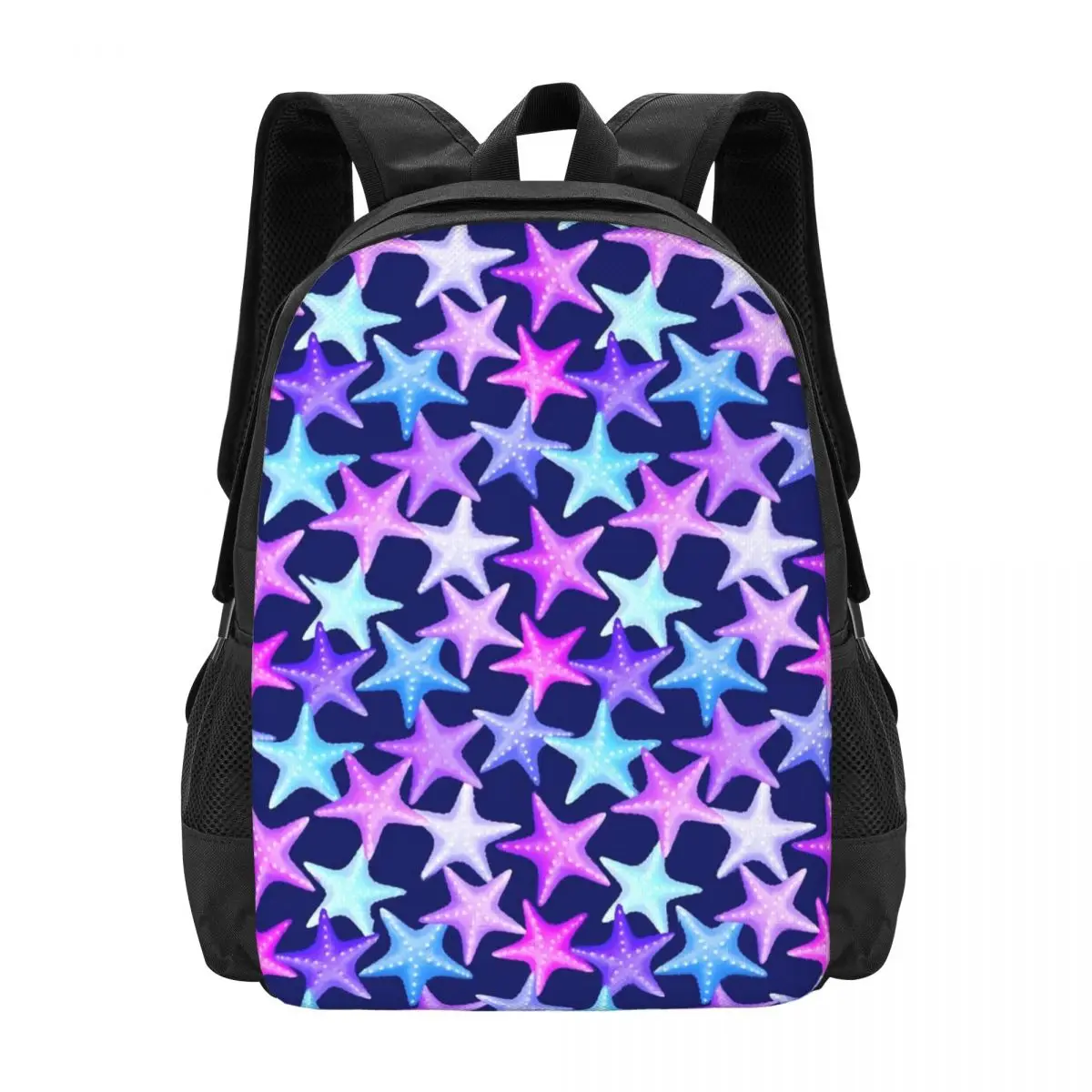 

Pastel Starfish Backpack Multicolor Animal Boy Girl Polyester Trekking Backpacks Soft Streetwear High School Bags Rucksack