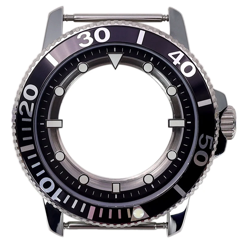 Роскошный мужской корпус часов 42 5 мм из нержавеющей стали 316L для Seiko Nh35 Nh34 Nh36 Nh38